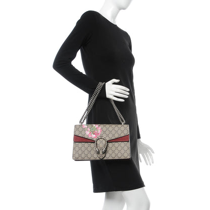 Gucci GG Supreme Monogram Blooms Small Dionysus Shoulder Bag Beige Multicolor Dry Rose 3 of 8