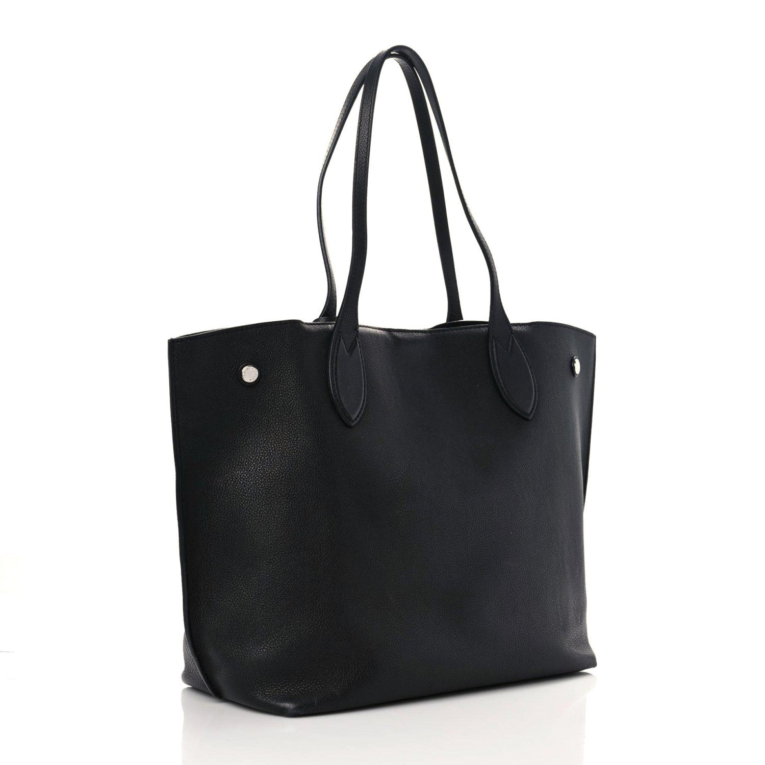 Louis Vuitton Calfskin Lockme Go Tote Black 2 of 15
