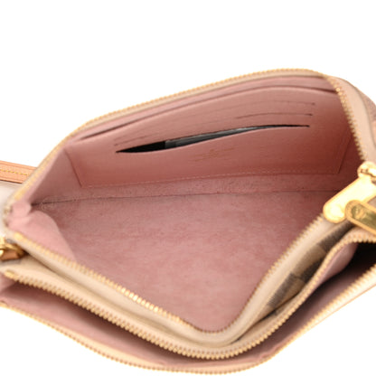 Louis Vuitton Damier Azur Double Zip Pochette 6 of 8