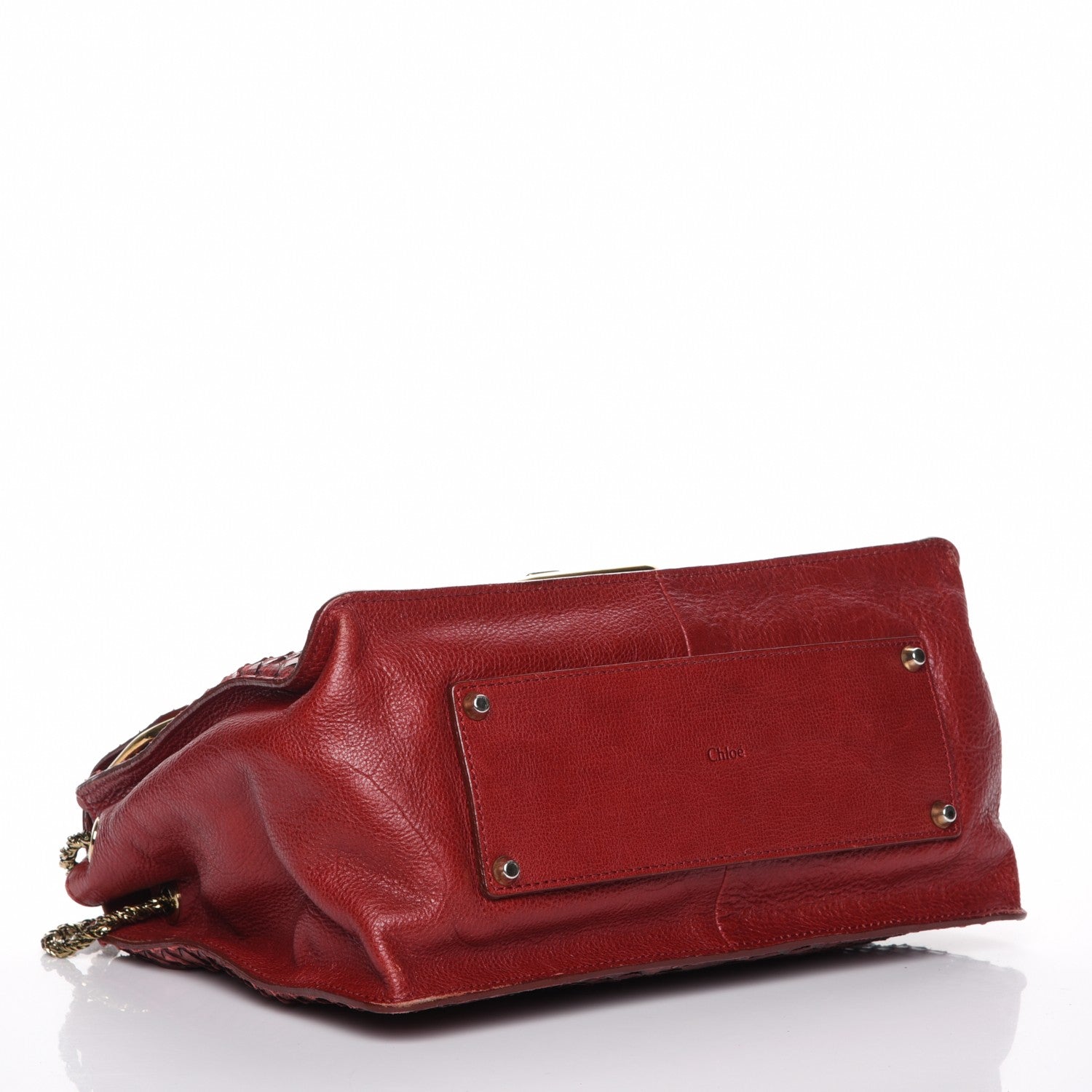 Chloe Python Sally Flap Bag Red 4 of 14