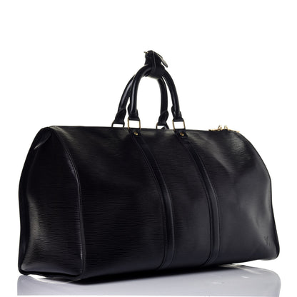 Louis Vuitton Epi Keepall 45 Black 2 of 8