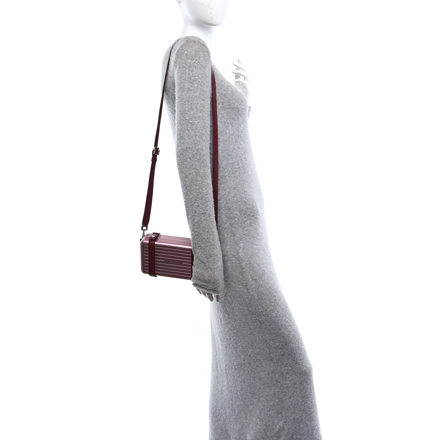 Christian Dior X RIMOWA Aluminum Personal Clutch On Strap Rose 2 of 10