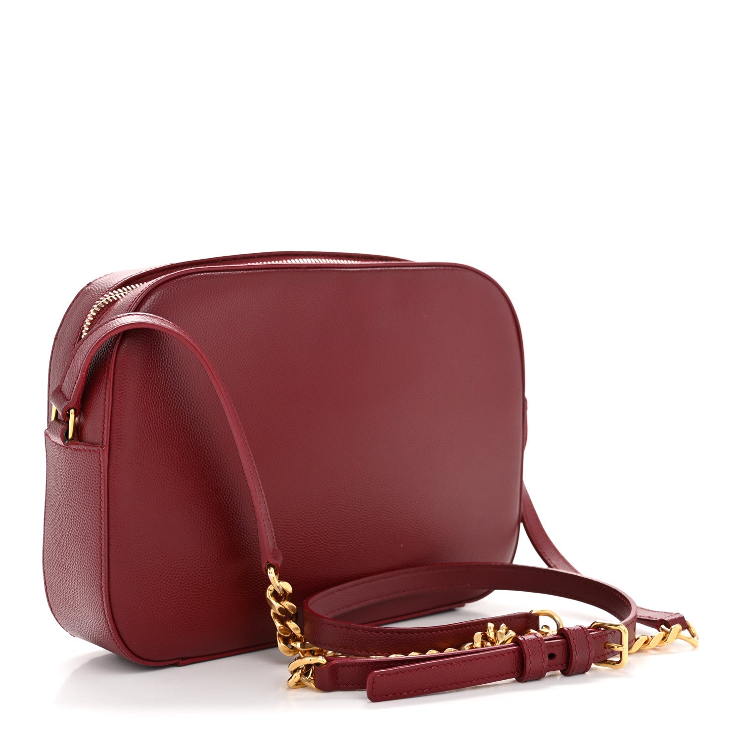 Saint Laurent Grain De Poudre Medium Classic Monogram Camera Bag Oxblood 3 of 13