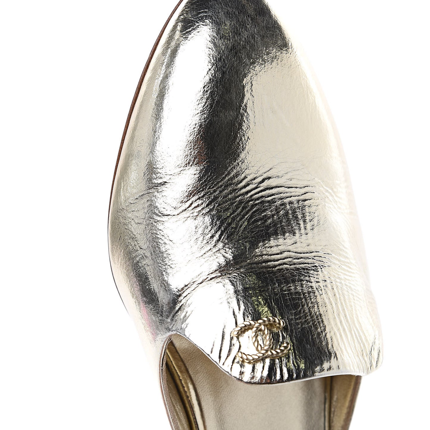 Metallic Sheepskin Mules 37.5 Gold
