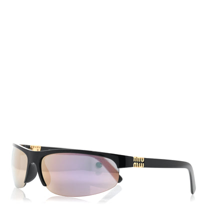 Miu Miu Acetate Mirror Miu Nocturne SMU A02 Sunglasses Black Pink 1 of 8