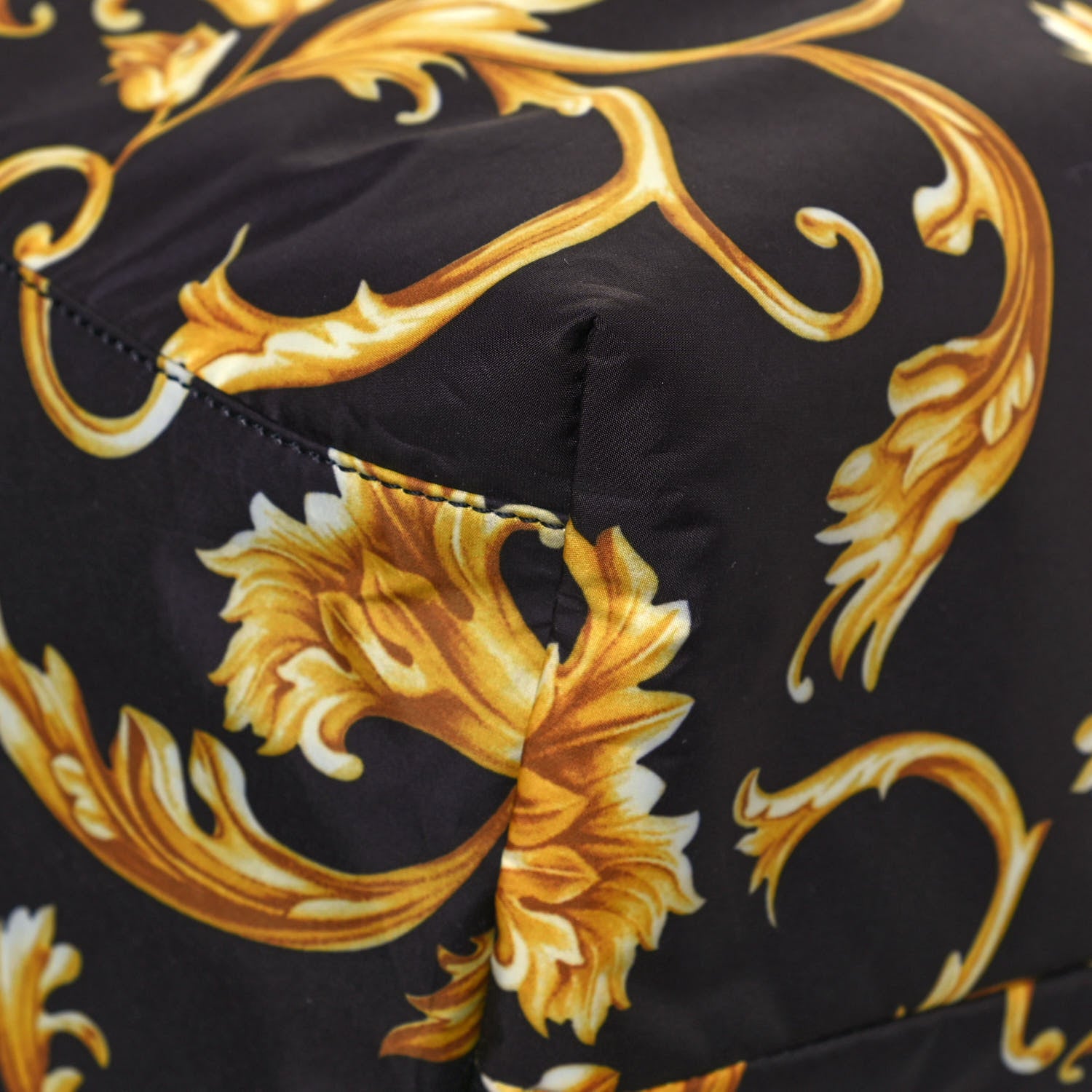 Versace Nylon Baroque Print Tote Black 8 of 10