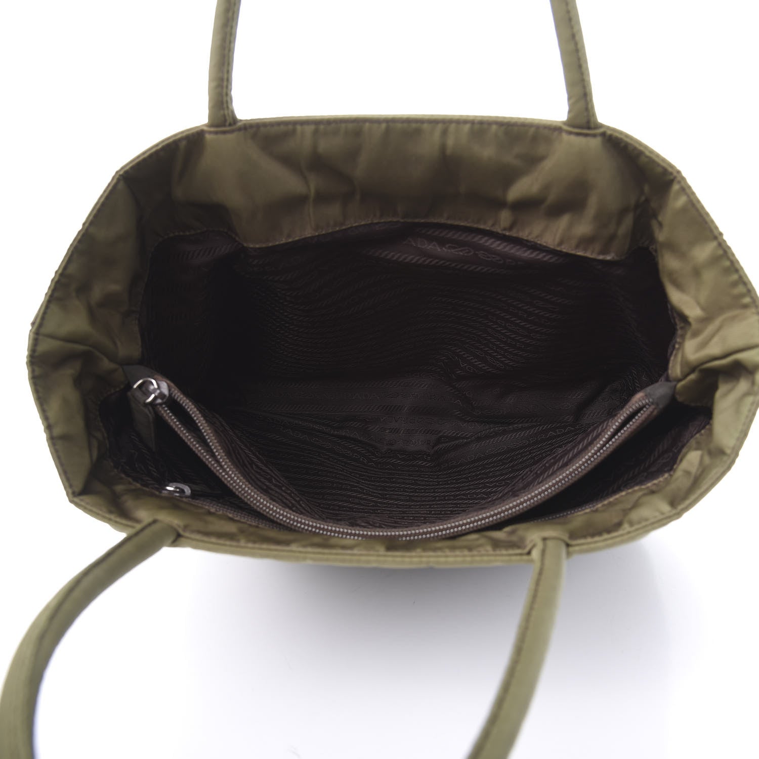 Prada Tessuto Nylon Tote Loden 5 of 14