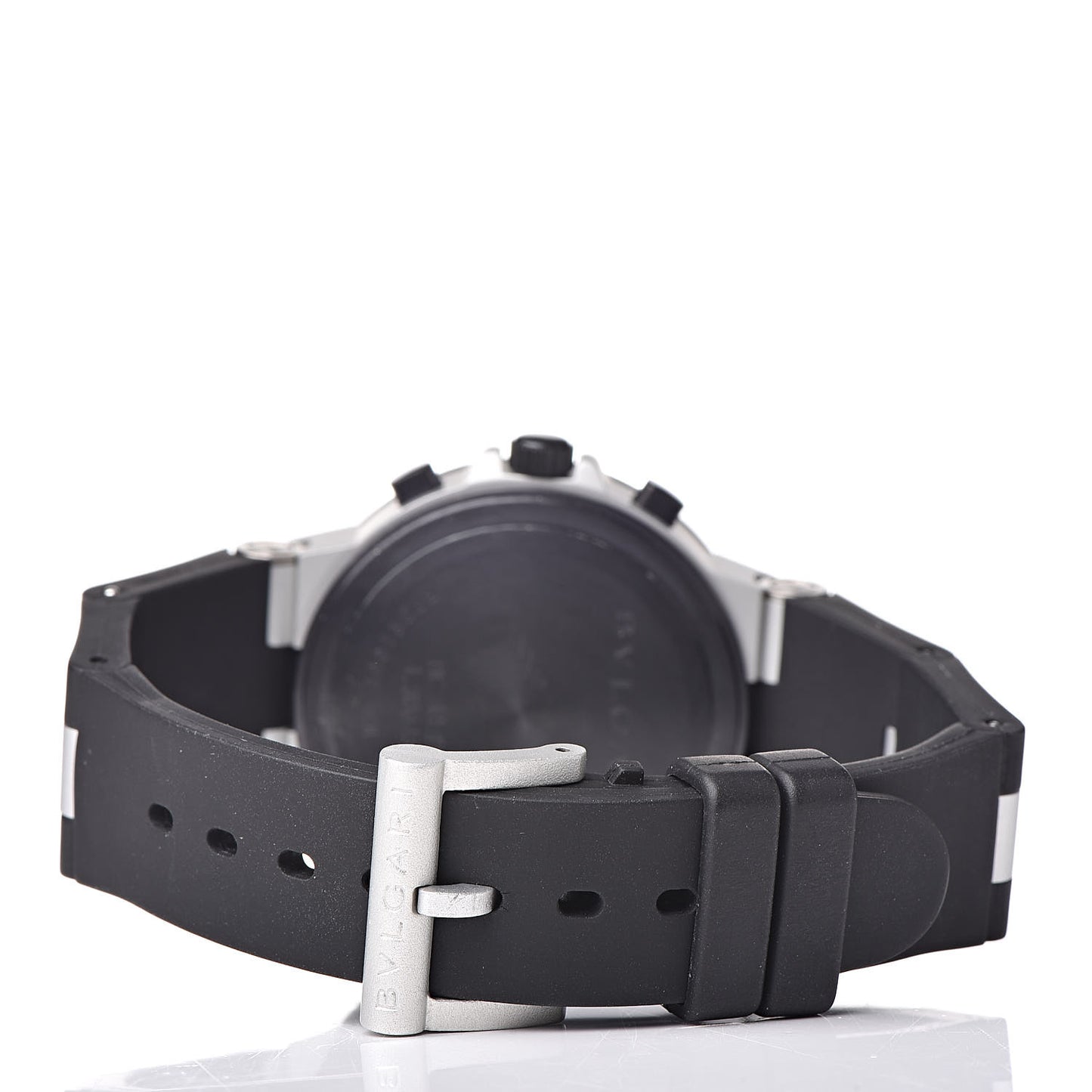 Aluminum Rubber 38mm Diagono Chronograph Automatic Watch Black
