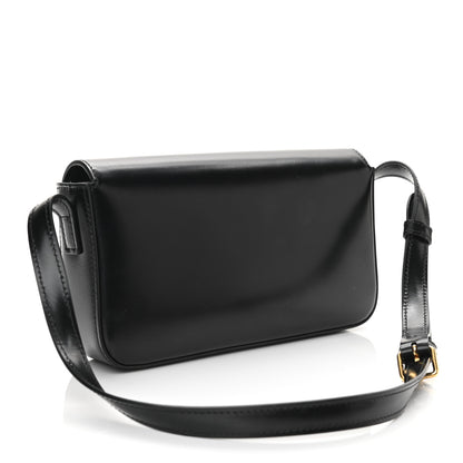 Celine Shiny Calfskin Triomphe Shoulder Bag Black 3 of 12