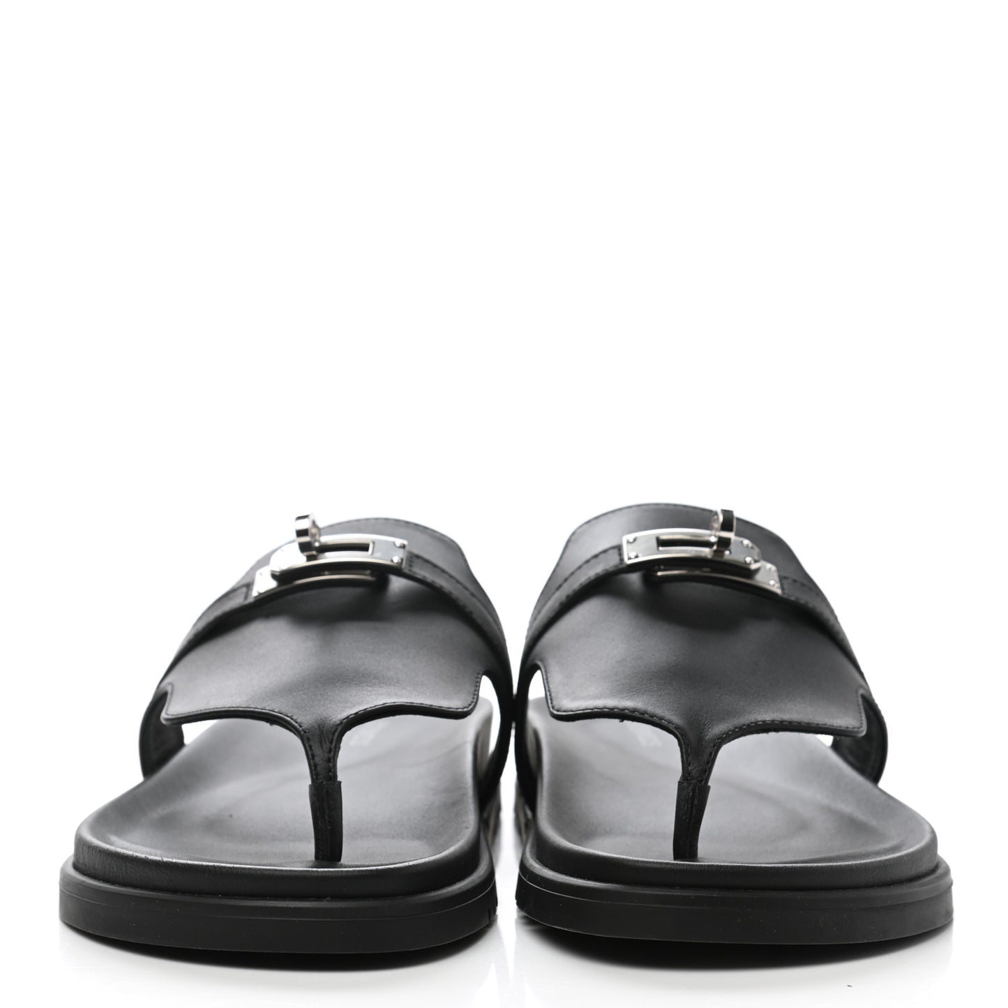 Calfskin Womens Empire Sandals 39 Black