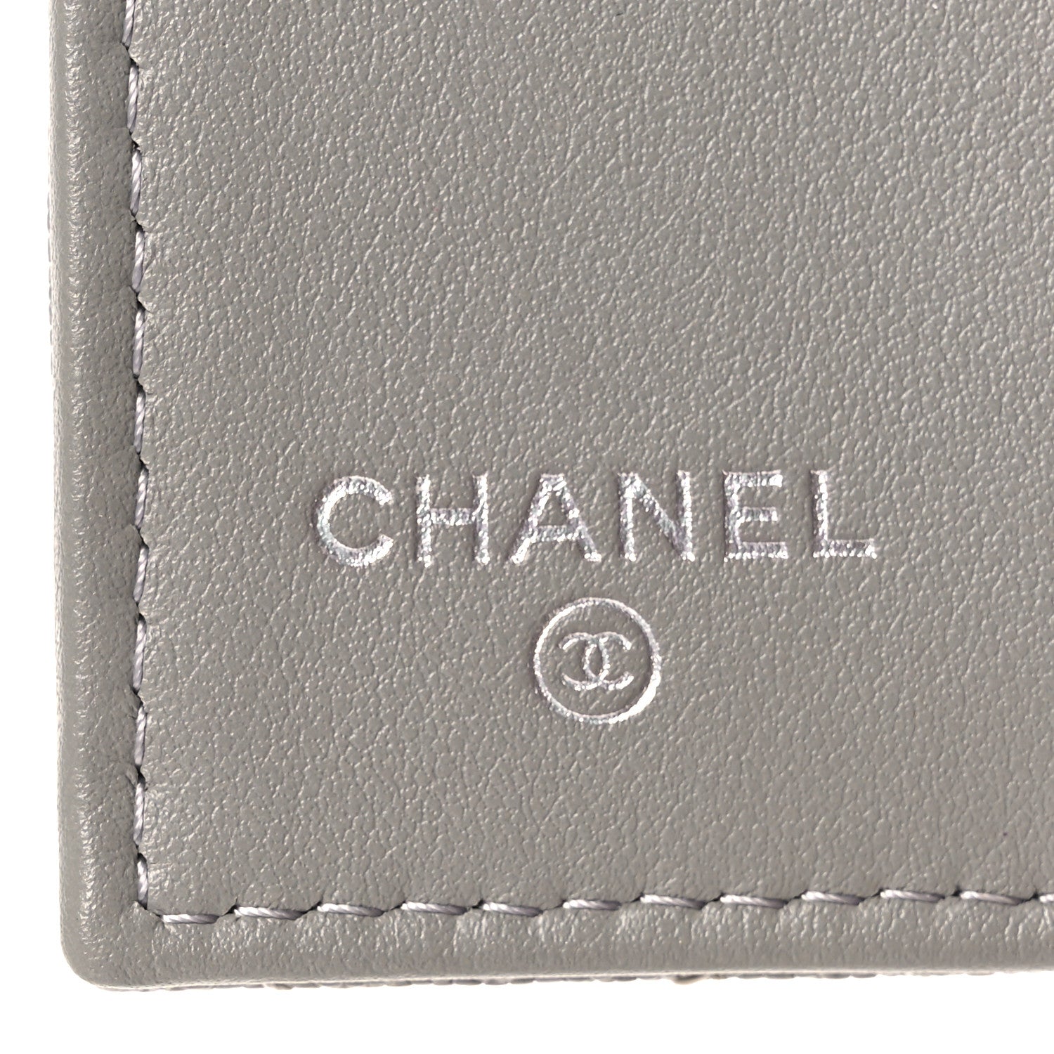 Chanel Caviar Quilted Small Boy Flap Wallet Grey 6 of 8