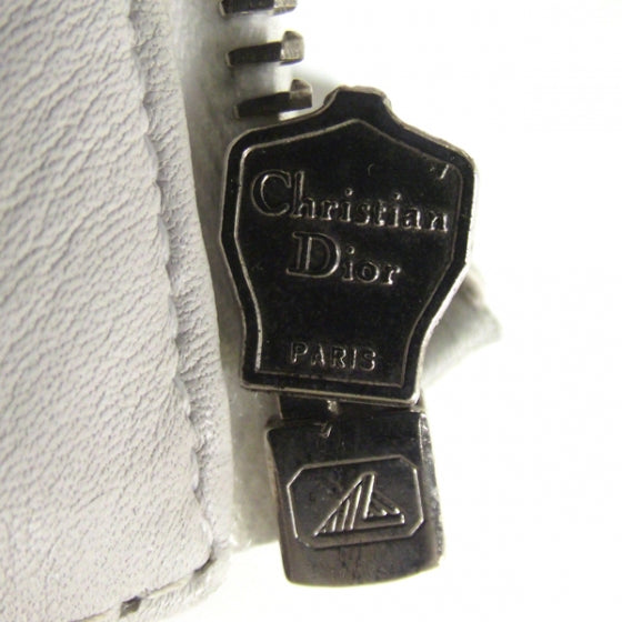 Christian Dior Lambskin Cannage Studded East West Lady Dior White 10 of 10