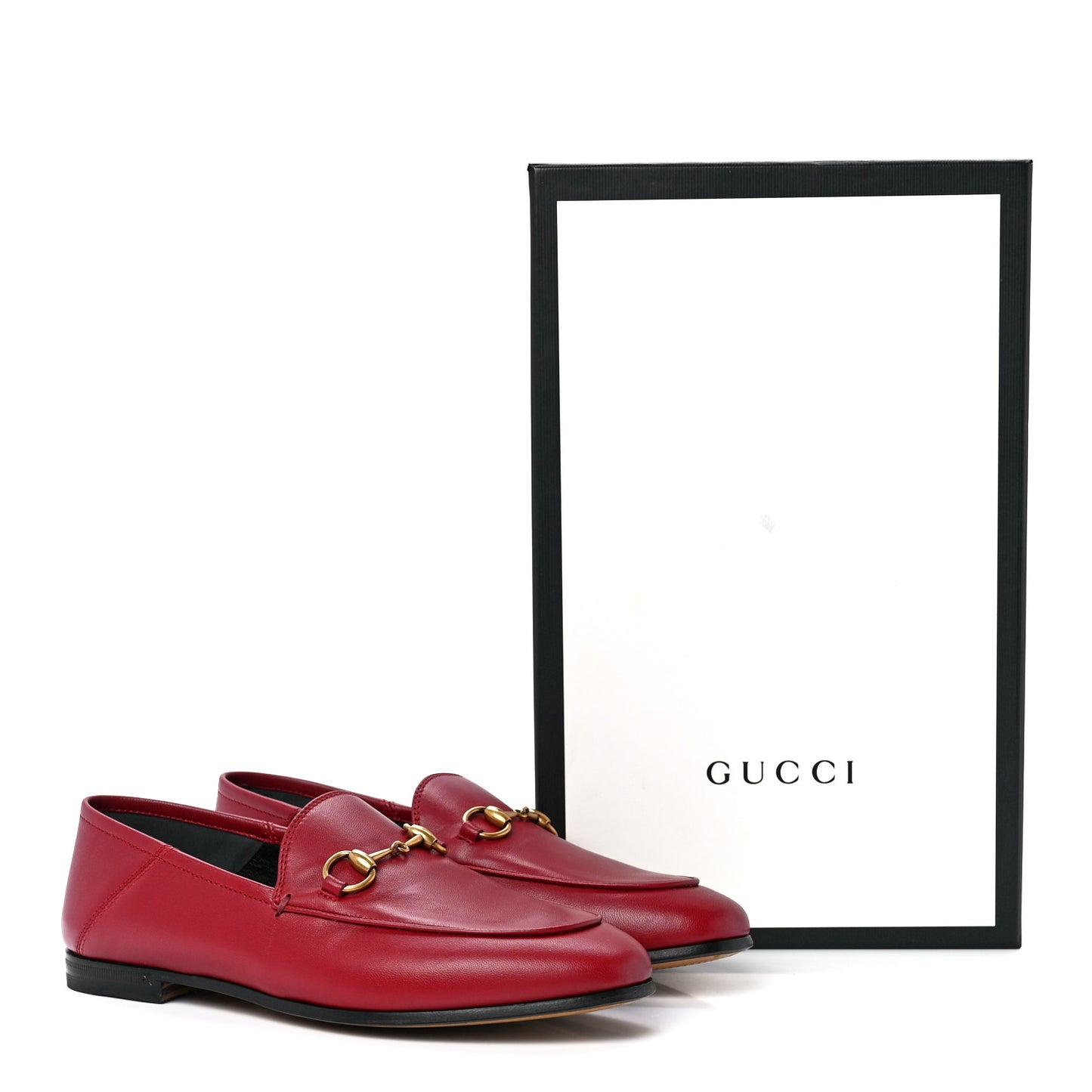 Lambskin Womens Brixton Horsebit Loafers 36 Hibiscus Red