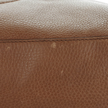 Gucci Pebbled Calfskin Medium Soho Chain Shoulder Bag Maple Brown 5 of 9