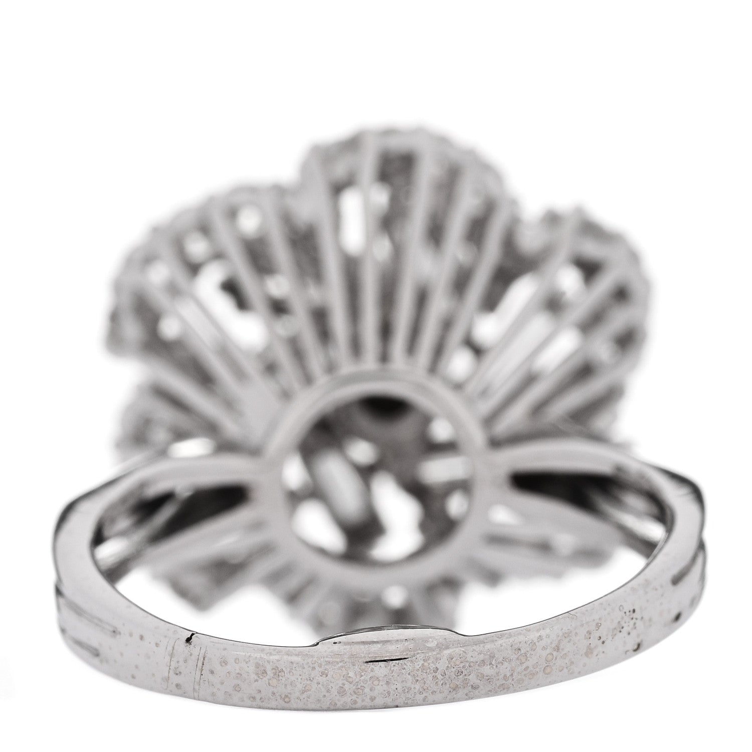 Parker & West by FASHIONPHILE 18K White Gold Diamond 1.80ctw Flower Spiral Cocktail Ring 52 6 4 of 6