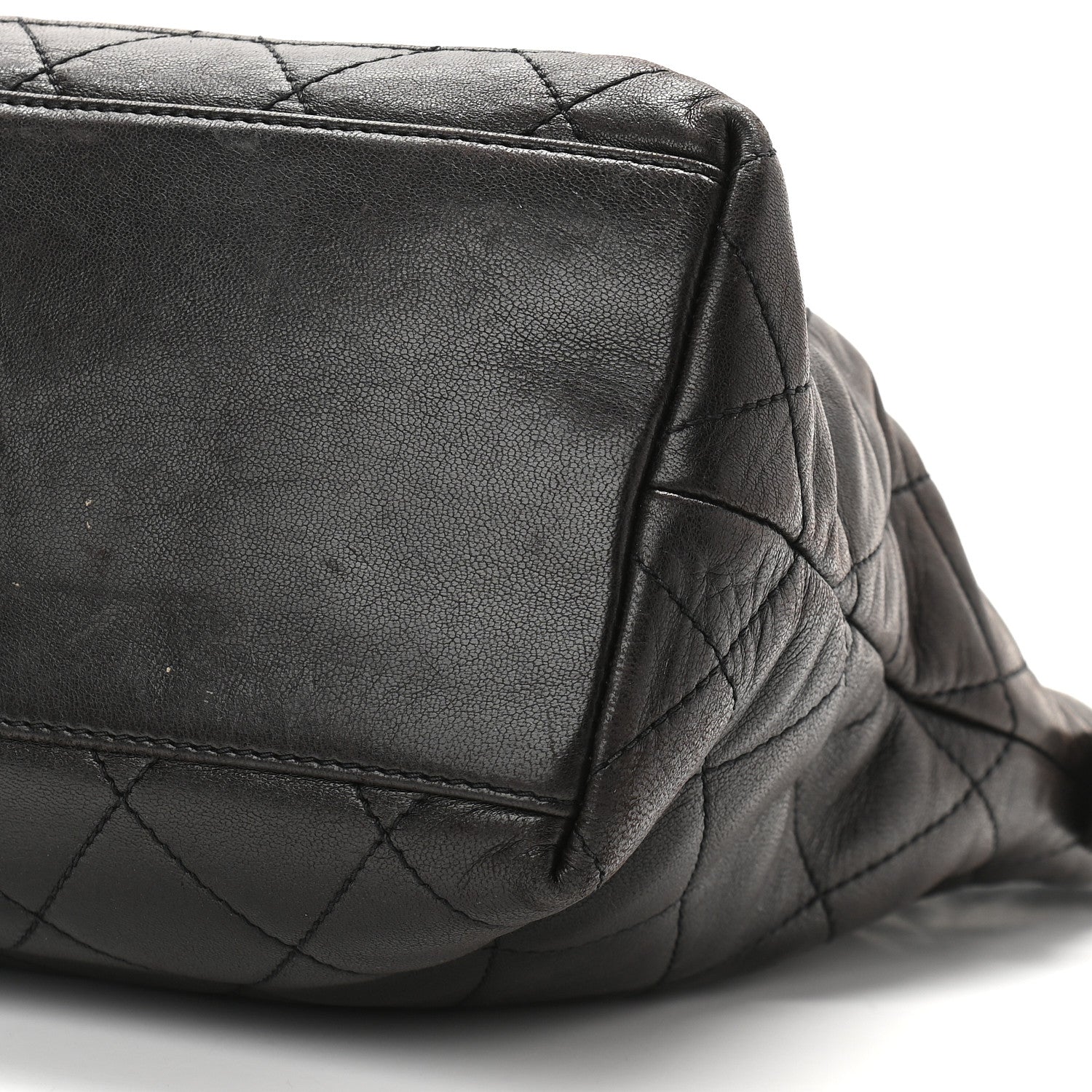 Chanel Lambskin Quilted Shoulder Bag Black 8 of 8