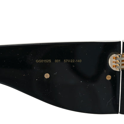 Gucci Oversized Aviator Sunglasses GG0152S Black 6 of 9