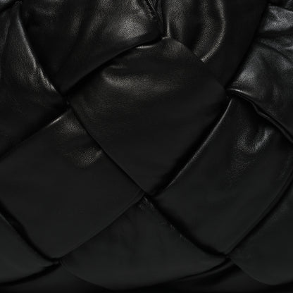 Bottega Veneta Nappa Intrecciato Maxi Padded Lock Large Shoulder Bag Black 7 of 9