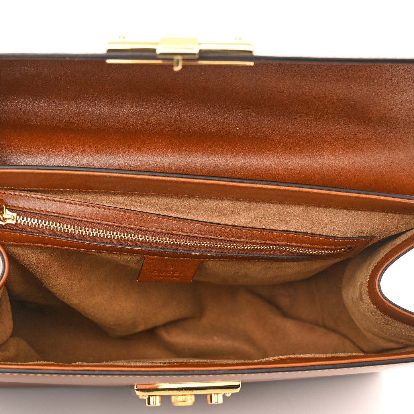 Calfskin Medium Padlock Signature Top Handle Bag Cuir