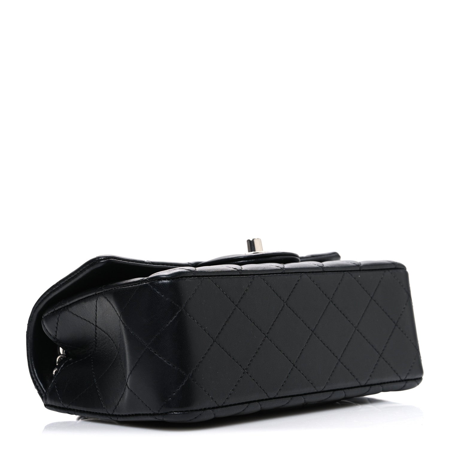 Chanel Lambskin Quilted Mini Rectangular Flap Black 4 of 10