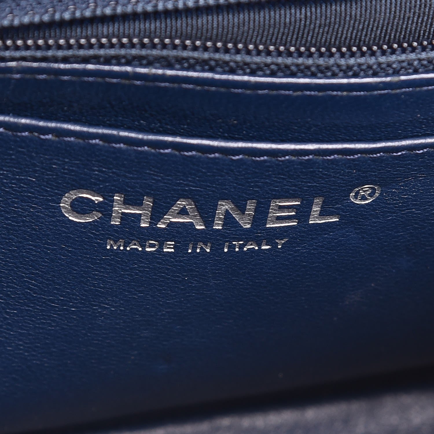Chanel Patent Quilted Mini Square Flap Navy Blue 6 of 10