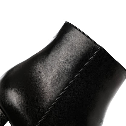Saint Laurent Nappa Loulou Ankle Zip Boot 37 Black 10 of 10