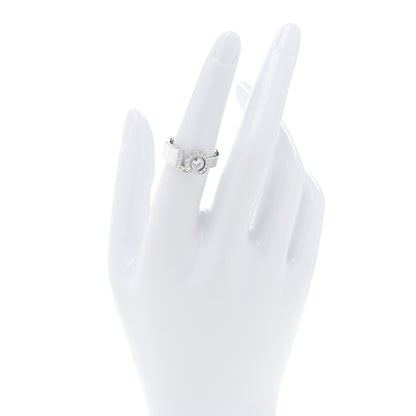 Chanel 18K White Gold Diamond Eternal Number 5 Ring 53 6.5 2 of 5