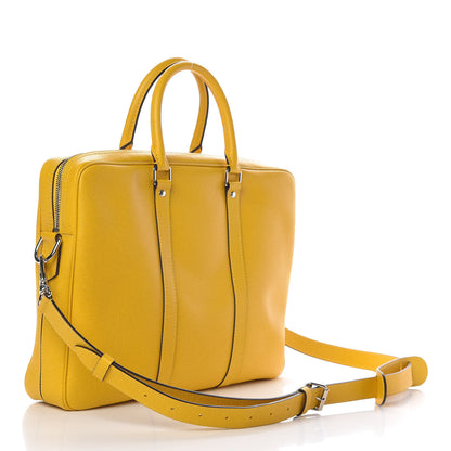 Louis Vuitton Taiga Porte Documents Voyage PM Yellow Altair 3 of 10