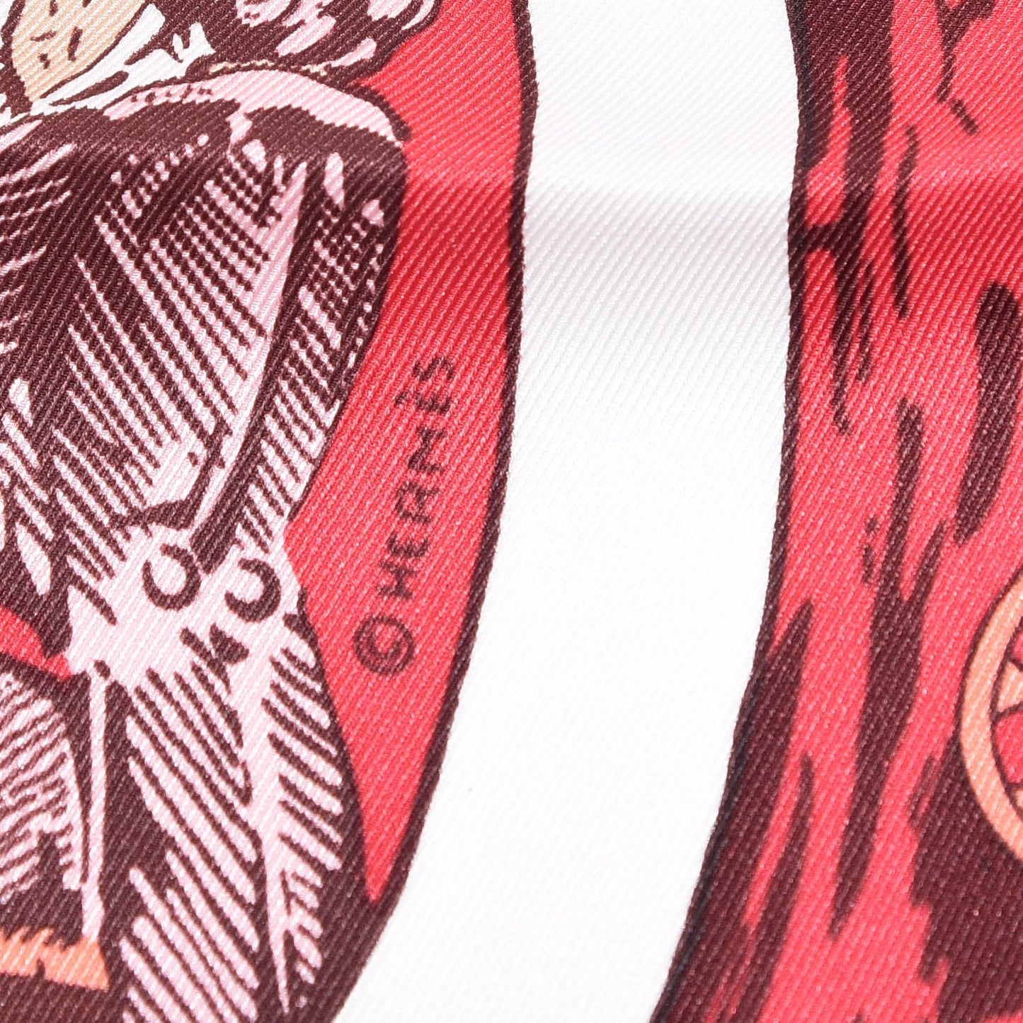 Silk Jeu de Omnibus et Dames Blanches Scarf 70