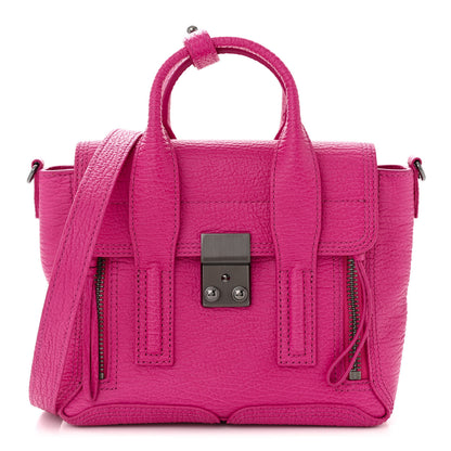 3.1 Phillip Lim Textured Calfskin Mini Pashli Satchel Bright Fuchsia 1 of 11