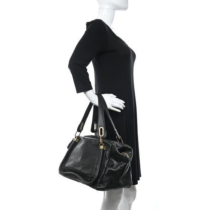 Chloe Calfskin Paraty Tote Black 3 of 5