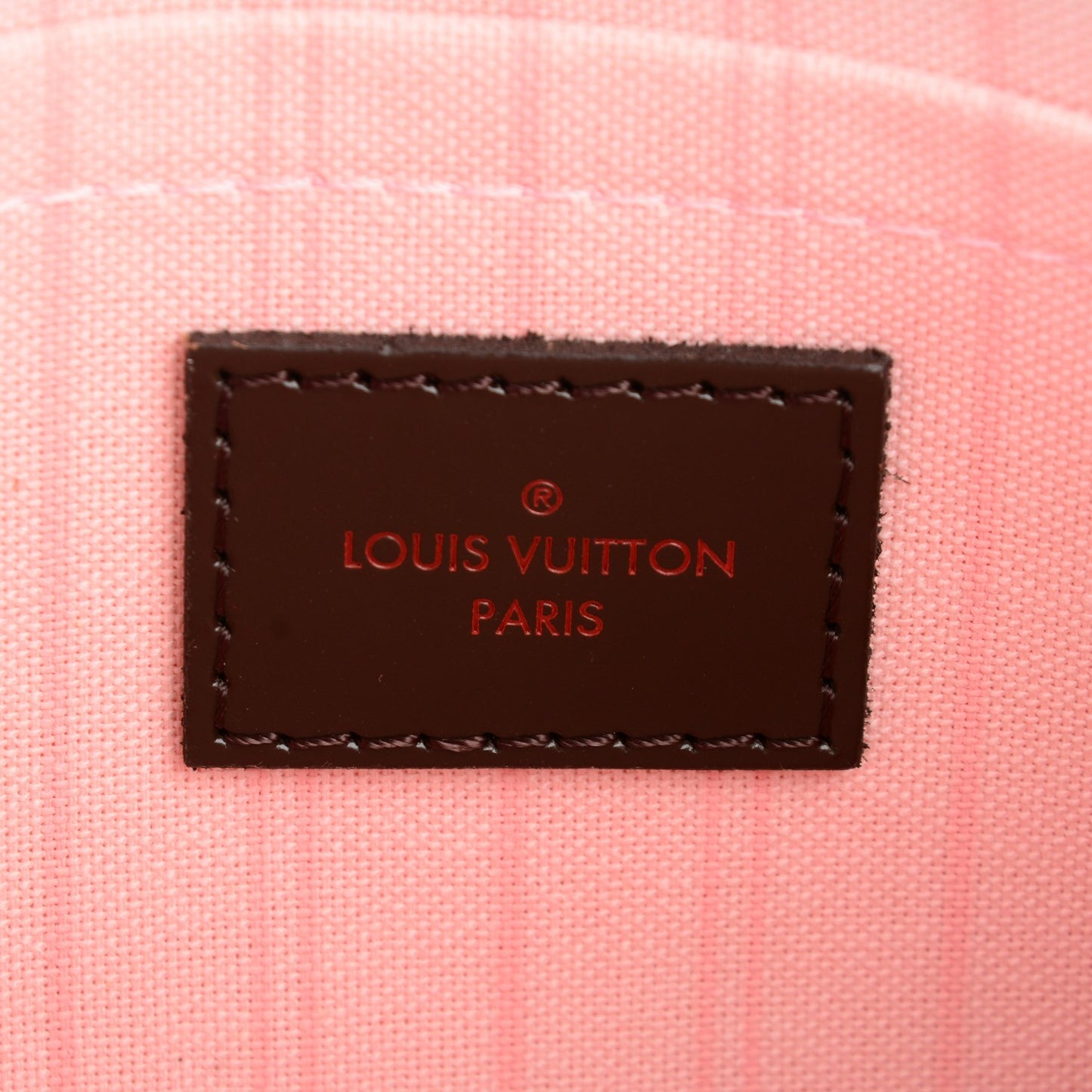Damier Ebene Neverfull MM GM Pochette Rose Ballerine