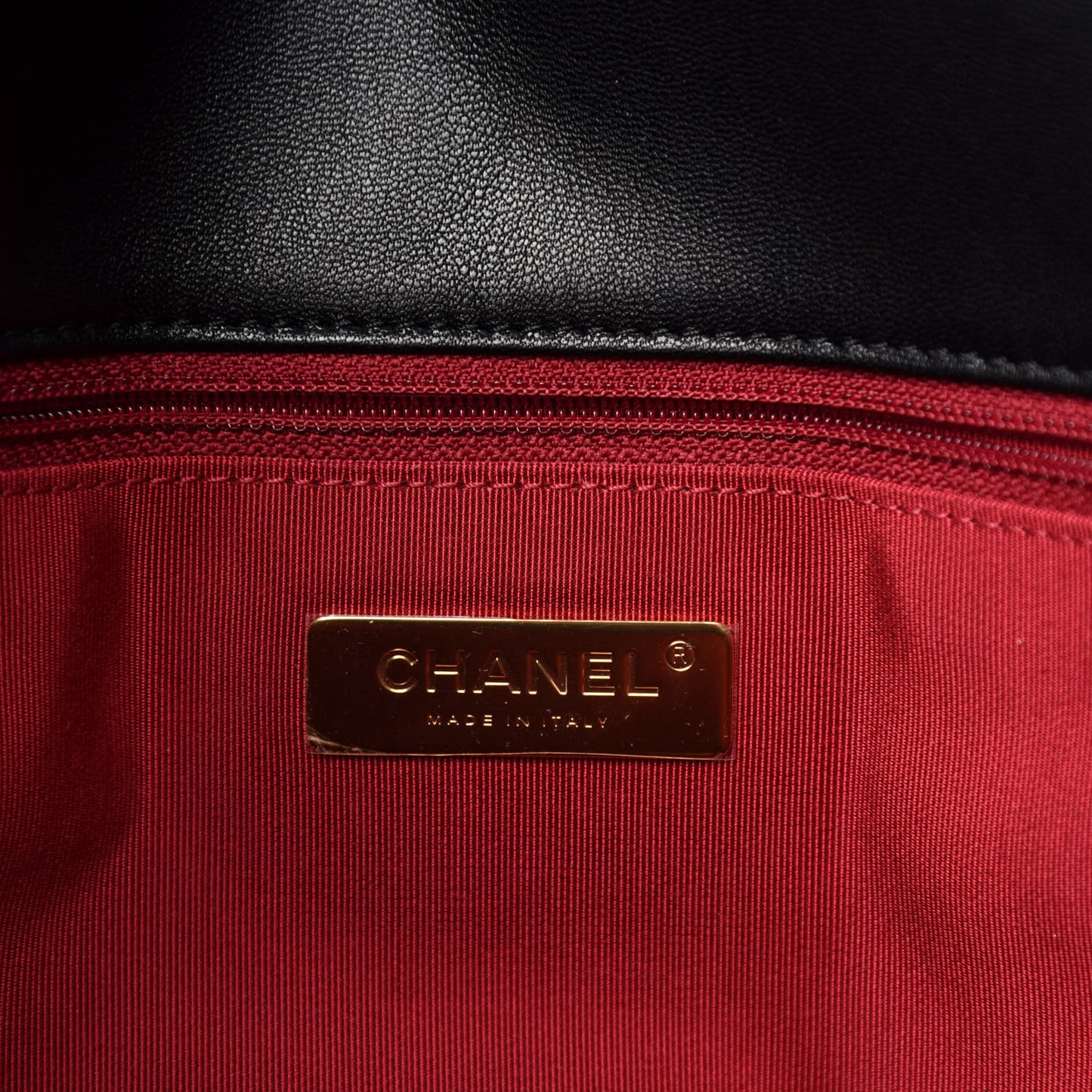 Goatskin Quilted Maxi Chanel 19 Flap Black