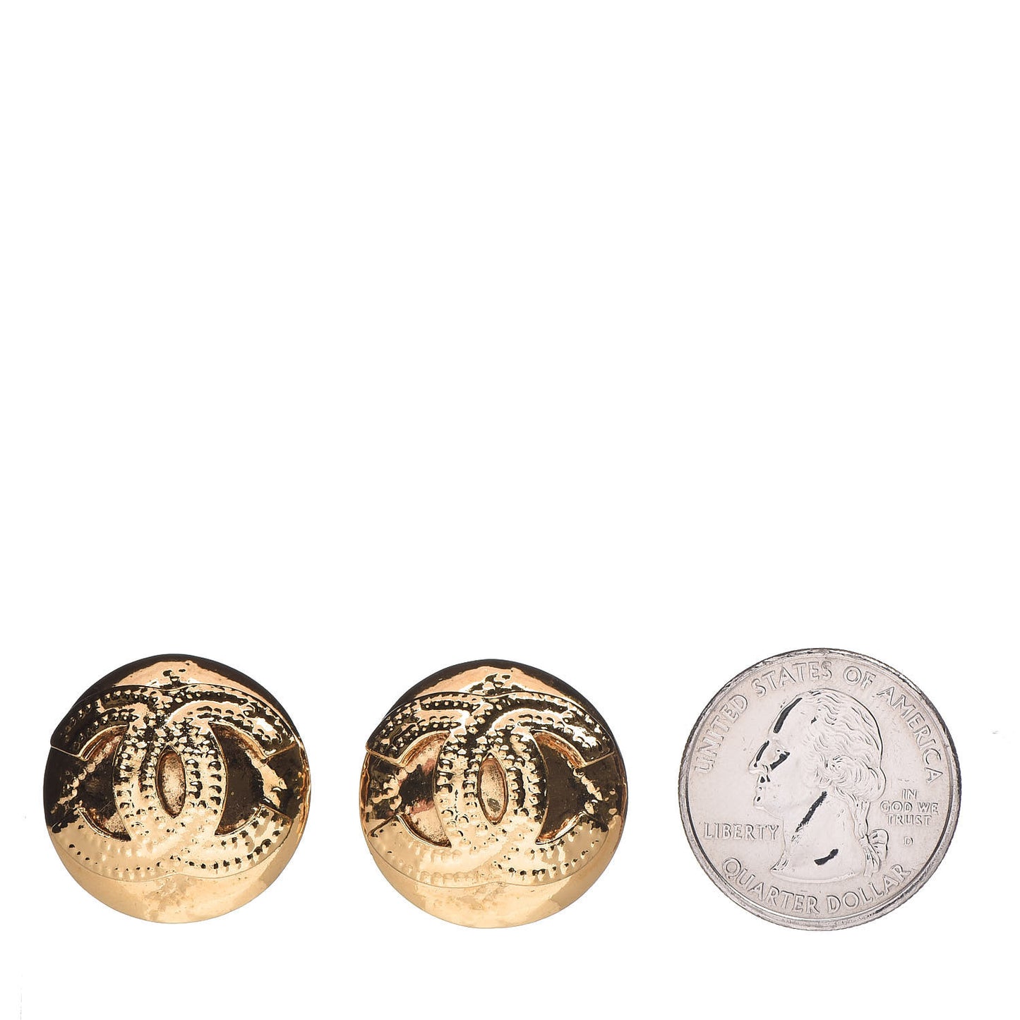 CC Clip On Earrings Gold