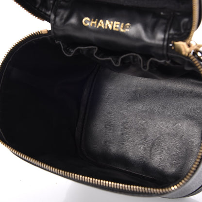 Chanel Caviar Vanity Cosmetic Case Black 5 of 15