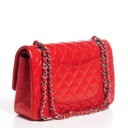 Chanel Lambskin Quilted Medium Double Flap Red 3 of 7