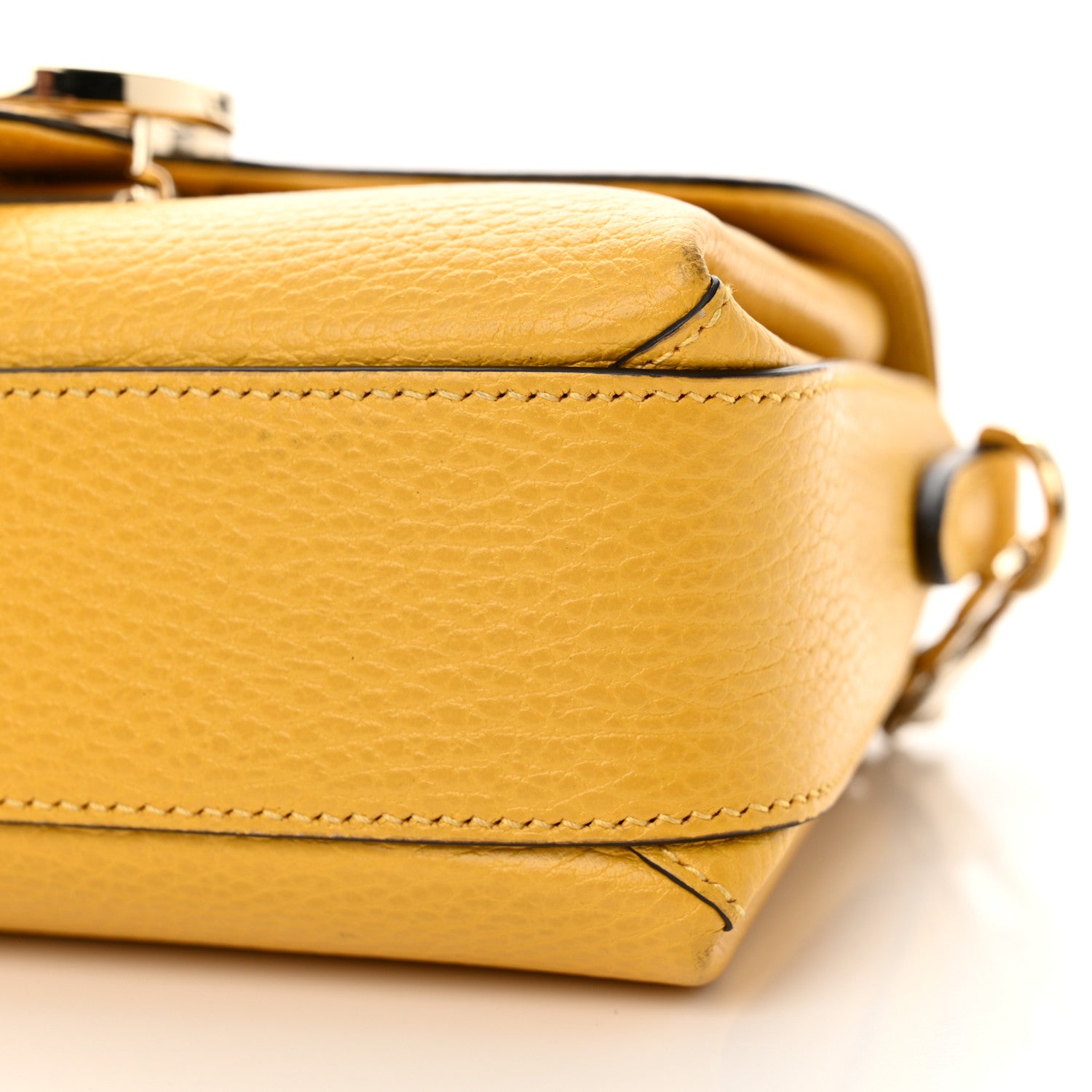 Gucci Dollar Calfskin Interlocking G Crossbody Bag New Buttercup 10 of 12