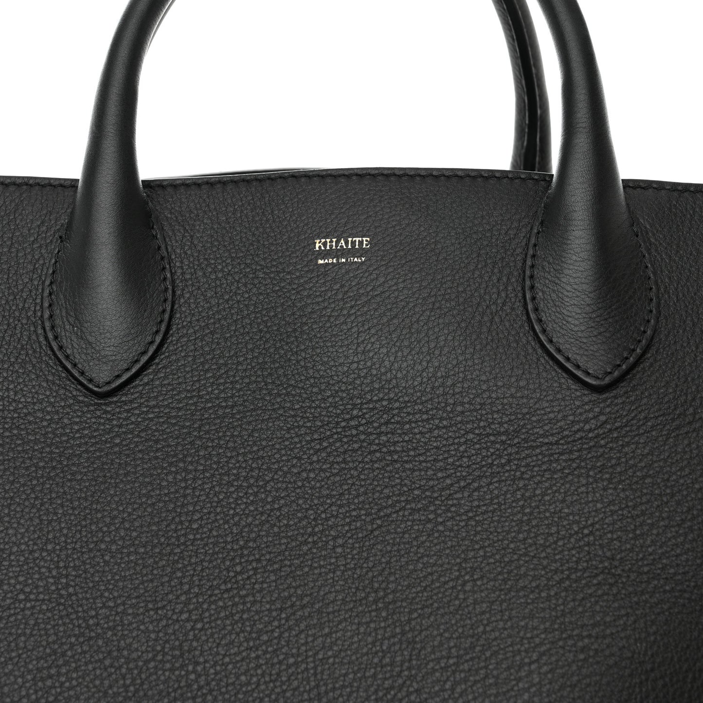 Pebbled Calfskin Medium Amelia East West Tote Black
