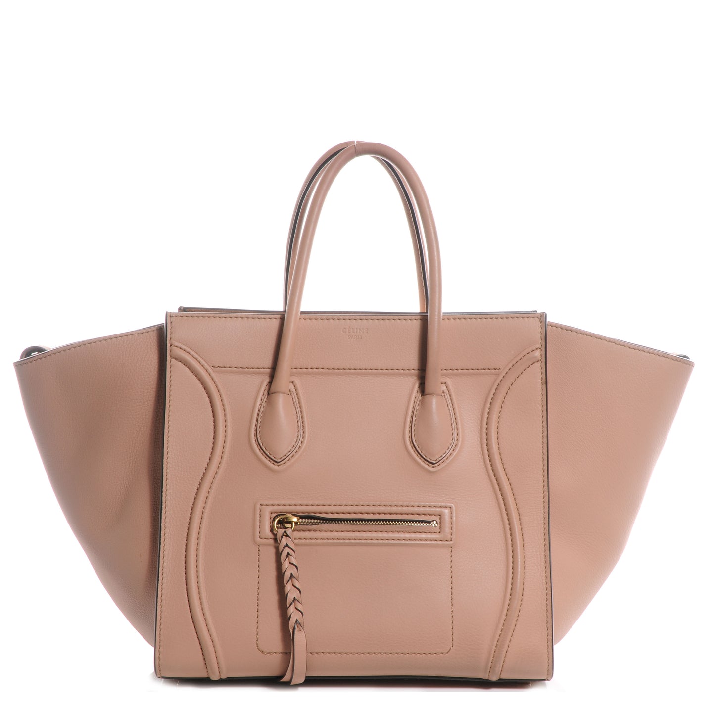 Supple Calfskin Medium Phantom Luggage Flesh