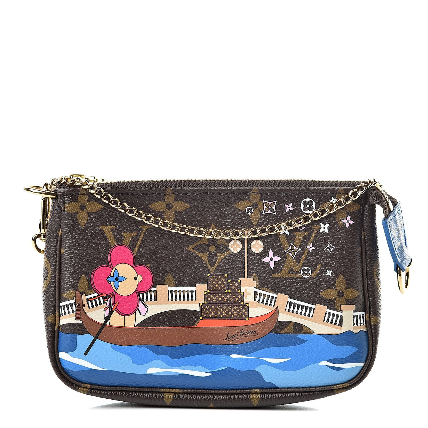 Monogram 2019 Christmas Animation Mini Venice Pochette Accessories Blue