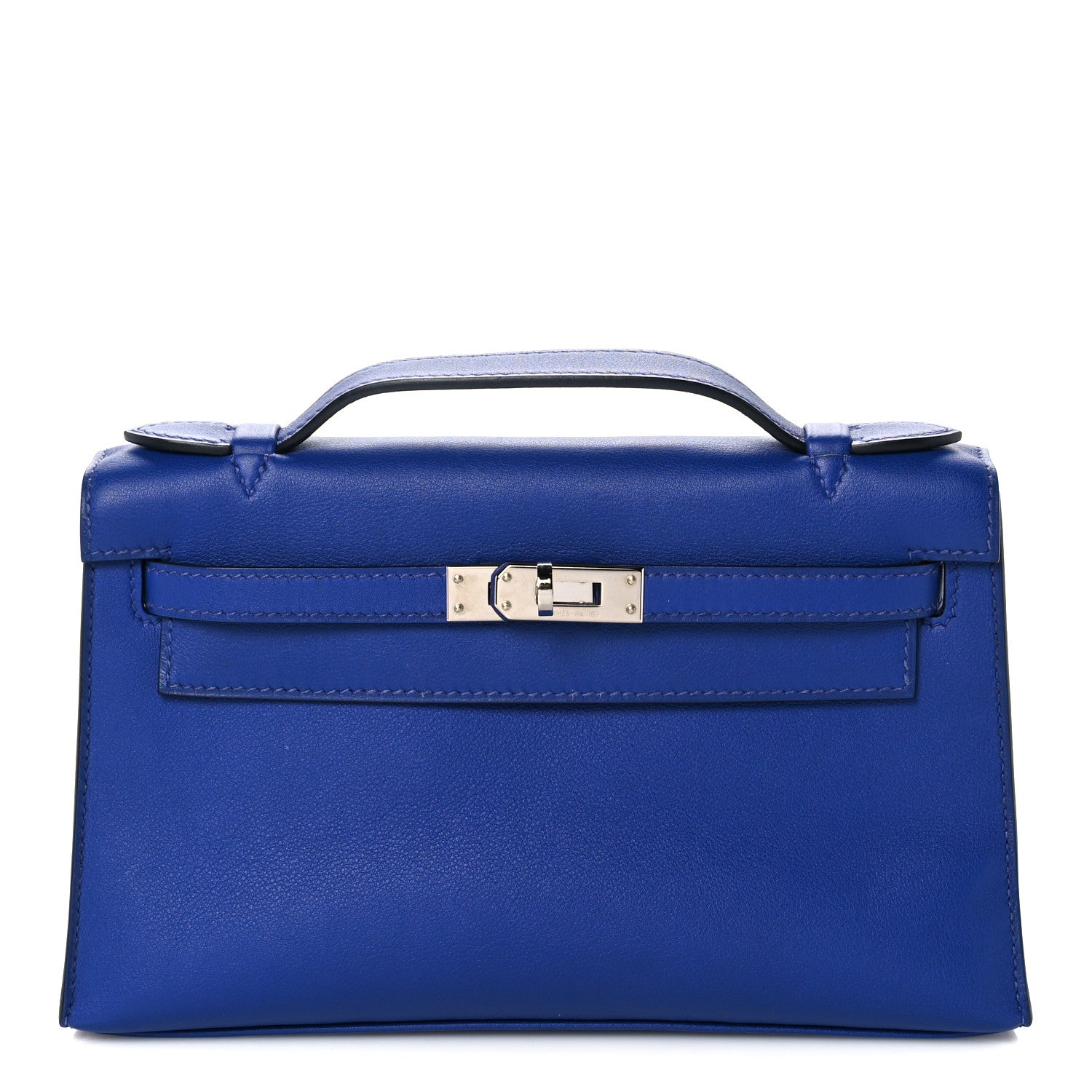 Hermes Swift Kelly Pochette Clutch Bleu Electrique 1 of 28