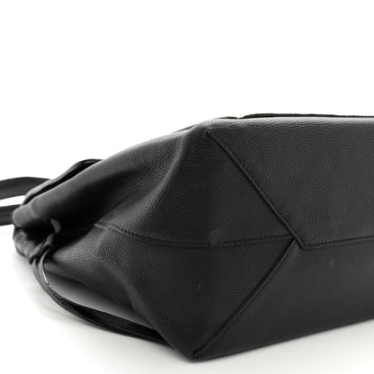Louis Vuitton Calfskin Snakeskin Lockme MM Black 8 of 10