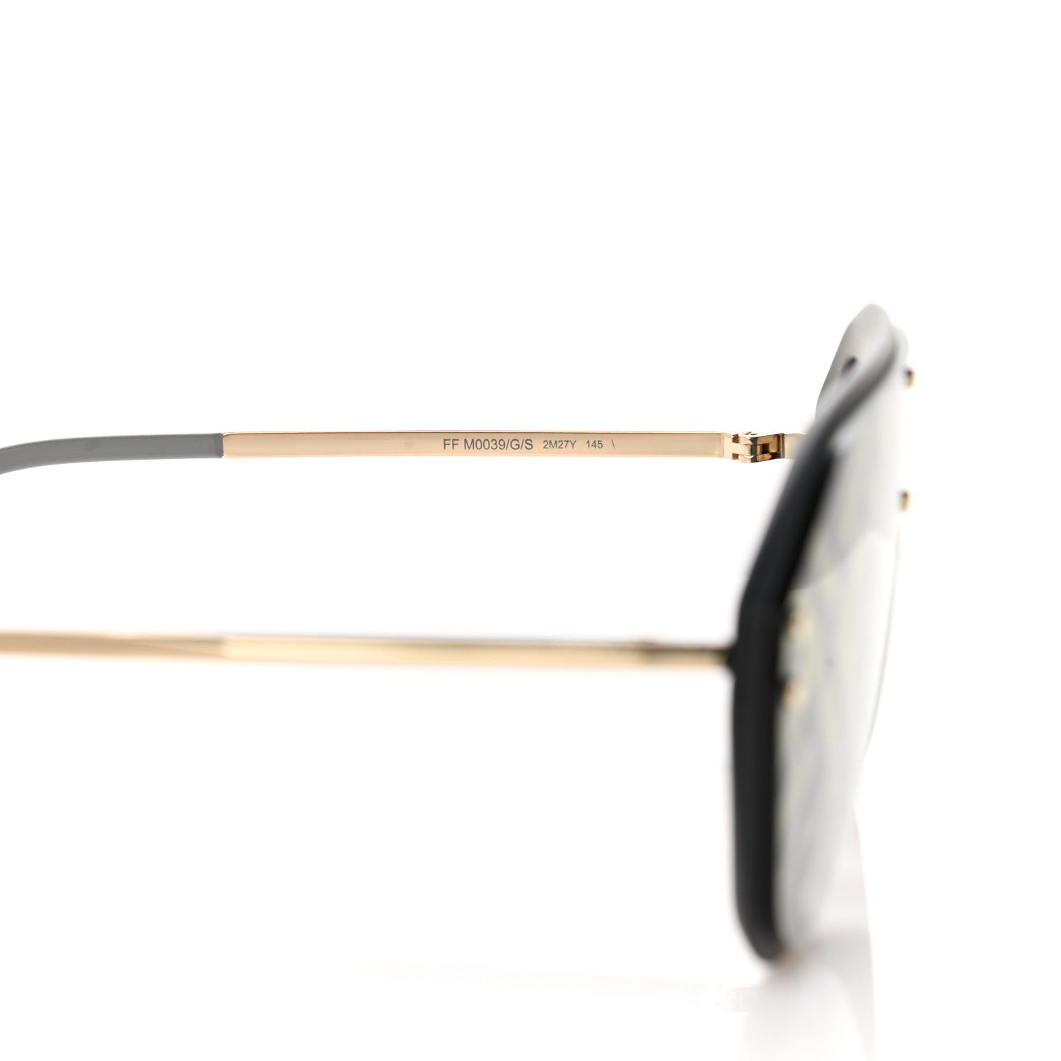 Fendi FF Fabulous Shield Sunglasses FF M0039/G/S Black 6 of 7
