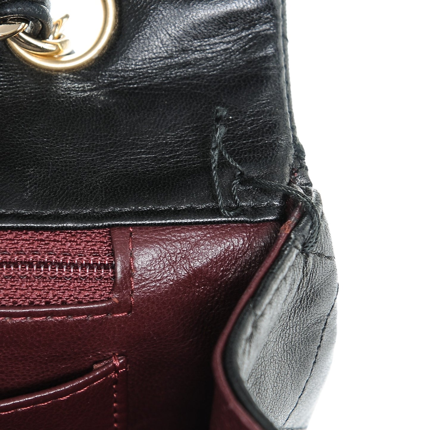 Lambskin Quilted Jumbo Single Flap Black