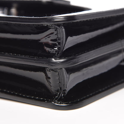 Miu Miu Vernice Crystal Logo Mini Crossbody Black 9 of 10