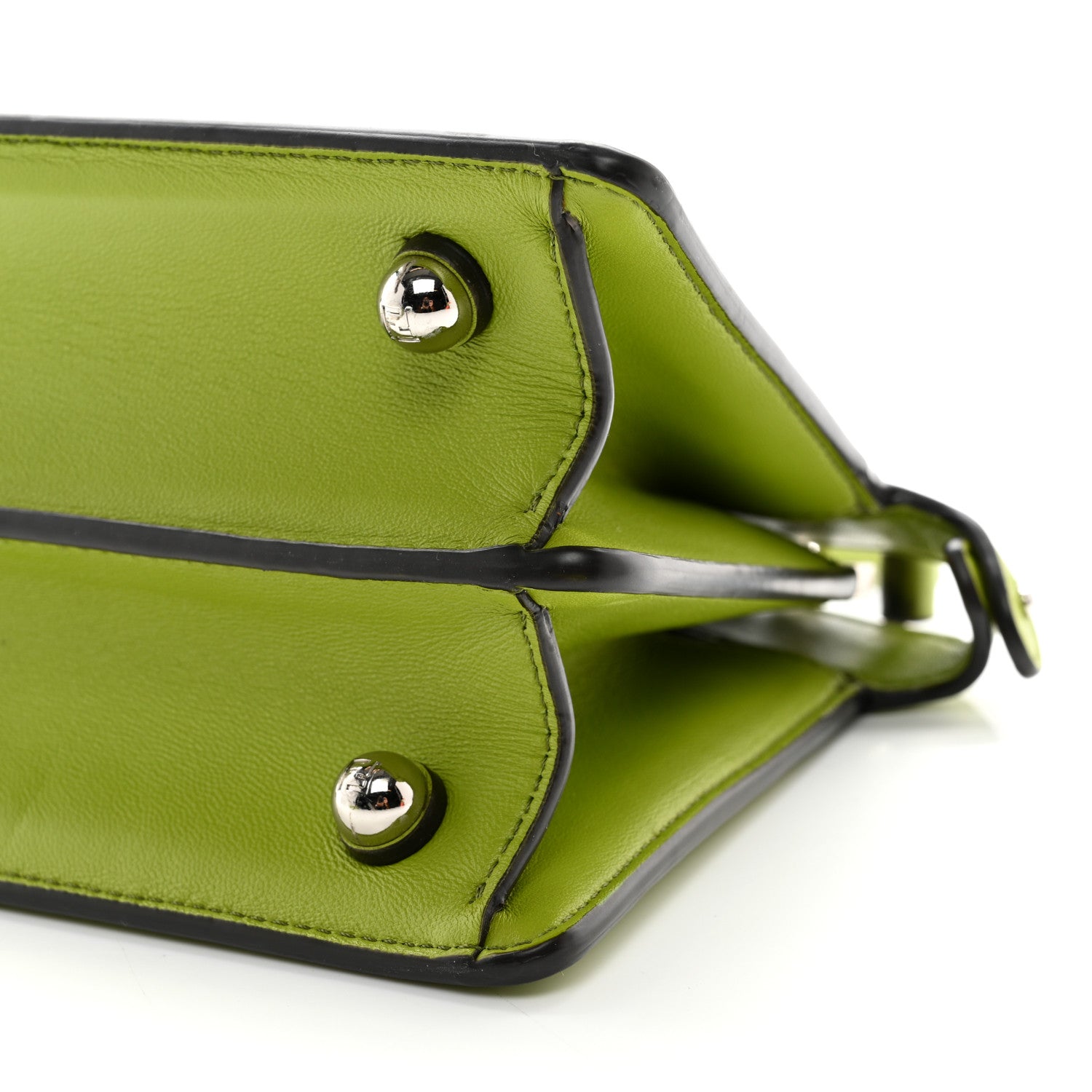 Fendi Shiny Nappa Petite Peekaboo I SEE U Satchel Wasabi 11 of 11