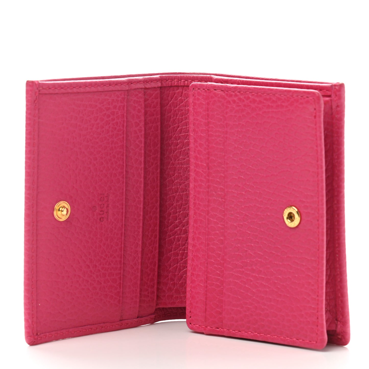 Dollar Calfskin GG Marmont Card Case Box Pink