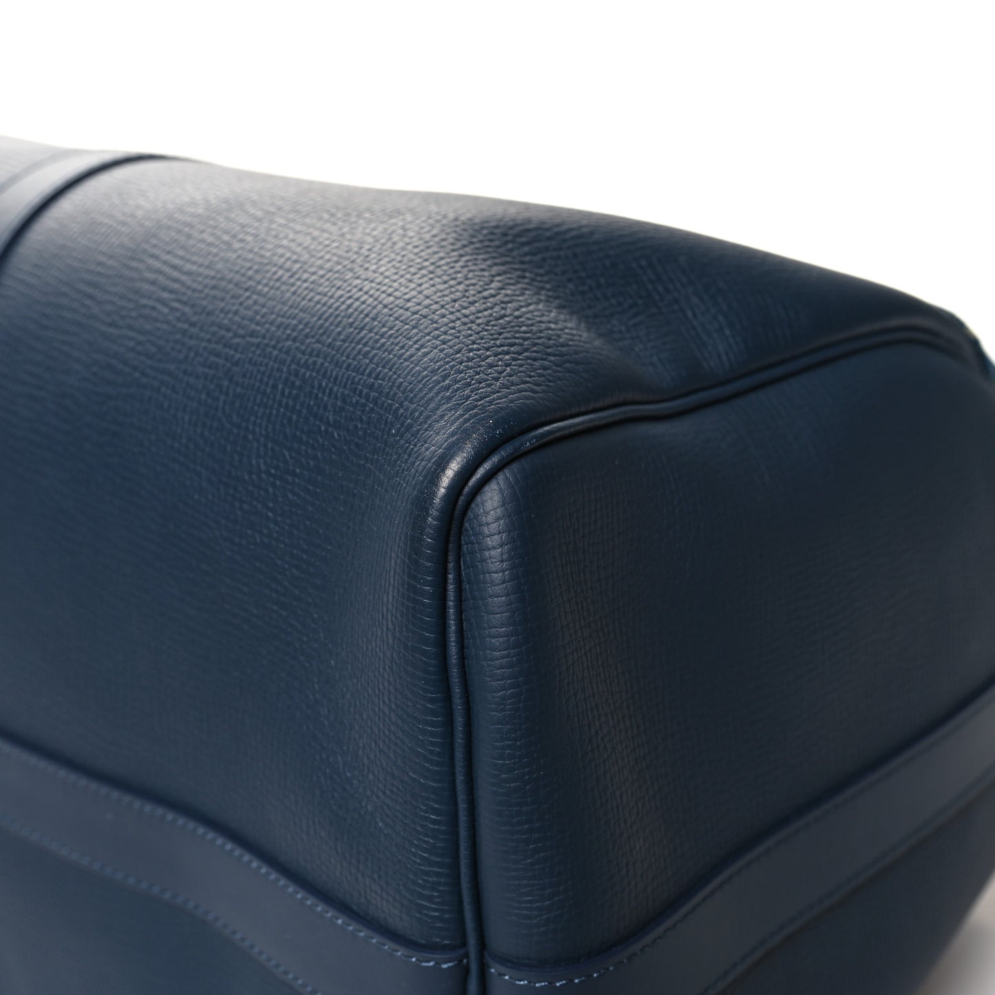 X NIGO Taurillon Monogram Denim Drip Keepall Bandouliere 50 Blue