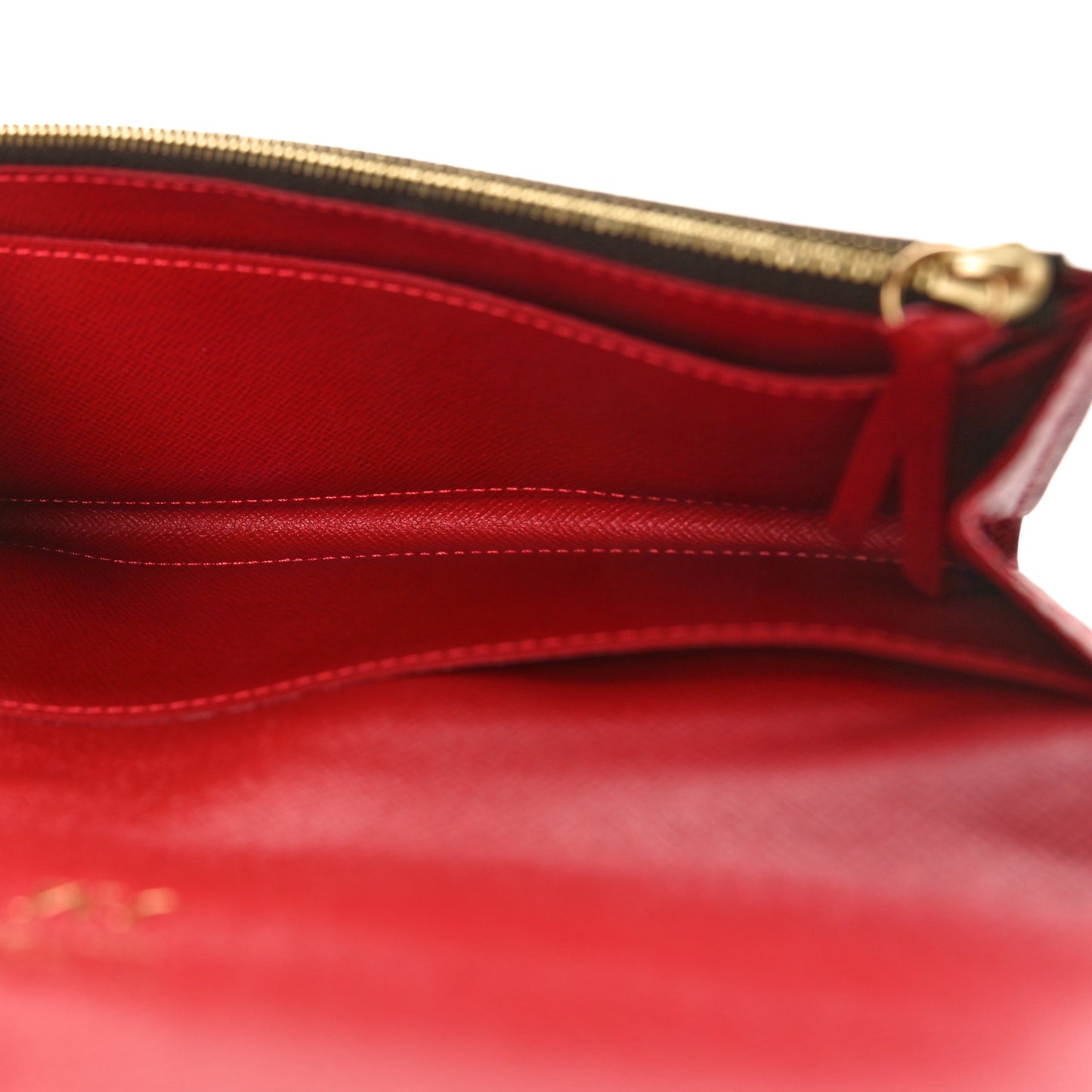 Damier Ebene Caissa Wallet Cherry