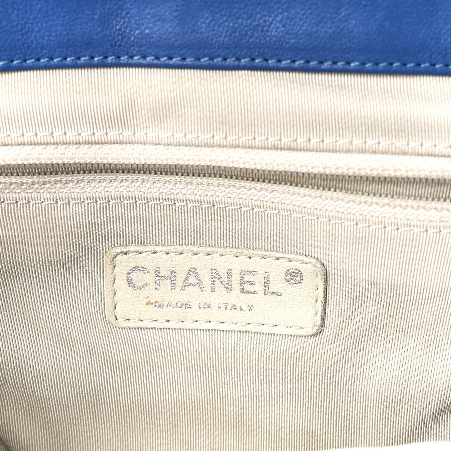Chanel Washed Lambskin Quilted Medium Chain Around Messenger Blue 7 of 12